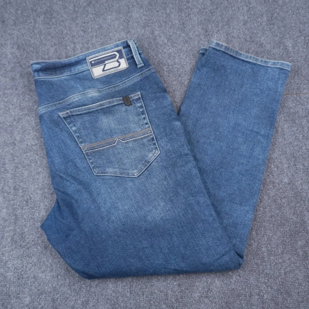 Buffalo David Bitton Ash-X Jeans Mens 38x30 Blue Basic Slim Stretch Denim